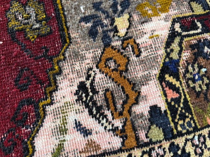1980s Vintage Turkish Oushak Rug 5x8 ft Farmhouse Handknotted Wool Area Carpet gallery