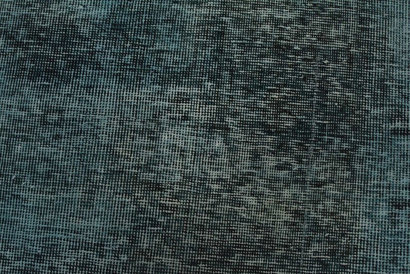 Vintage Overdyed Runner 2’3” x 11’8” Blue Wool Hand-Knotted Carpet gallery