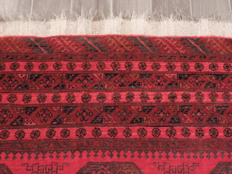 7x9ft. Handmade Room Size Afghan Bokharra Wool Rug gallery