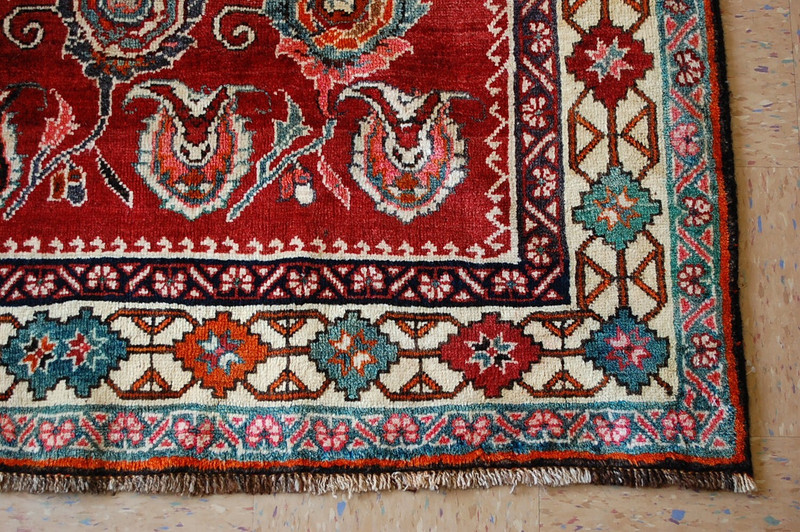 OLD,ANTIQUE CAUCASIAN DESIGN IN SIZE 5'3" x 10'8" RARE KAZAK,SHIRVAN DESIGN RUG gallery