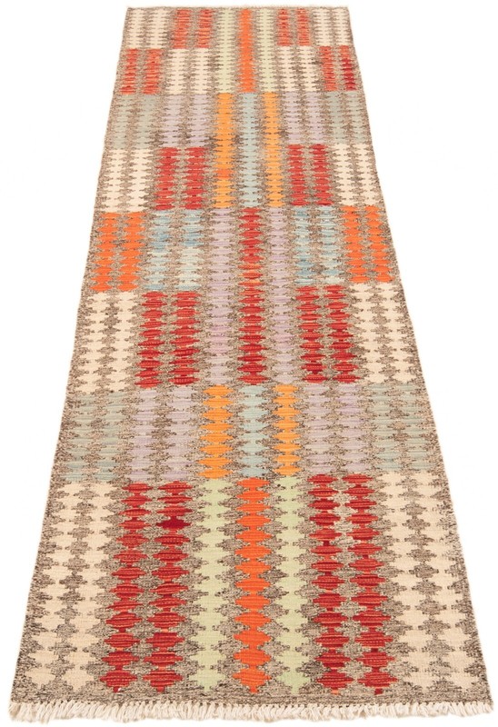 Kelim Afghan 288x84 cm Handwoven Oriental Carpet Rug Runner Kilim gallery