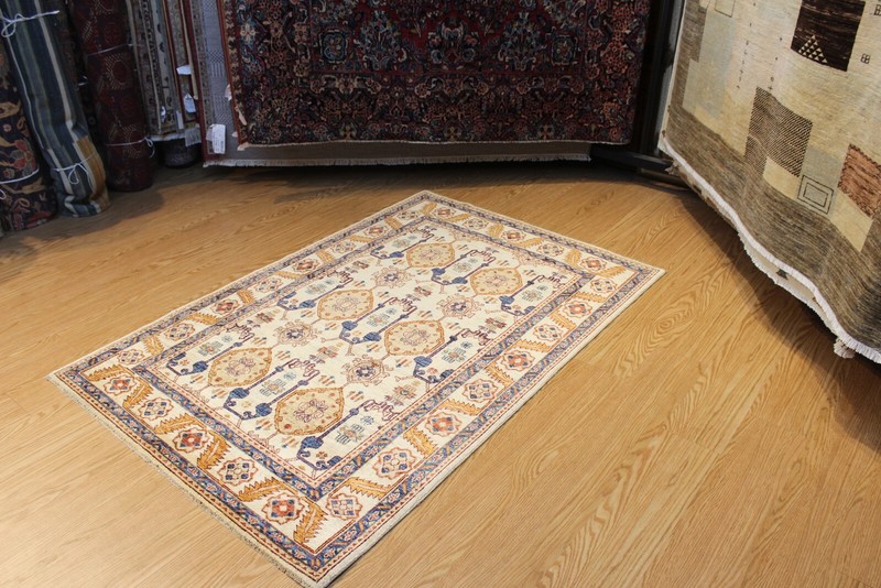 Fine Quality Handmade with Natural Wool Heriz Serapi Design RUST & CREAM COLORS gallery