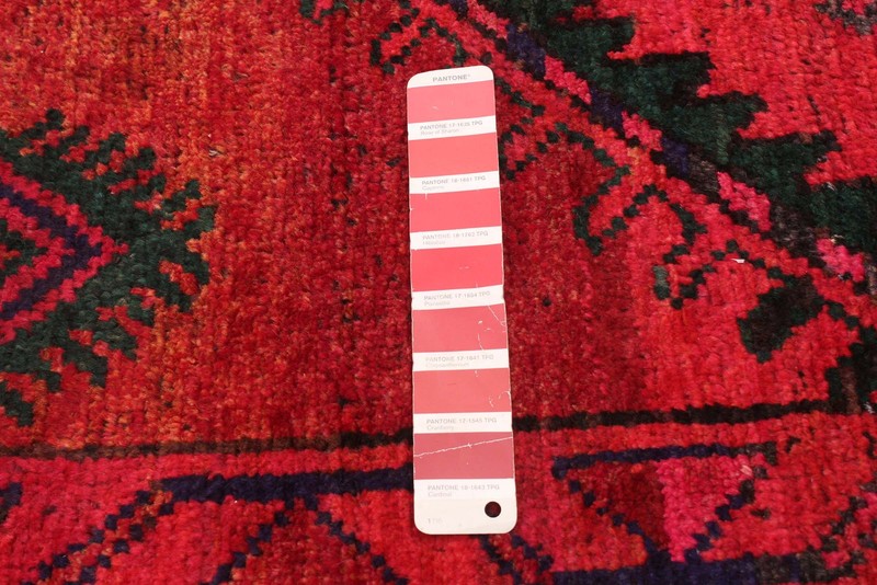 Vintage 4'7" x 11'2" Traditional Hand Knotted Vegetable Dye Wool Area Rug gallery