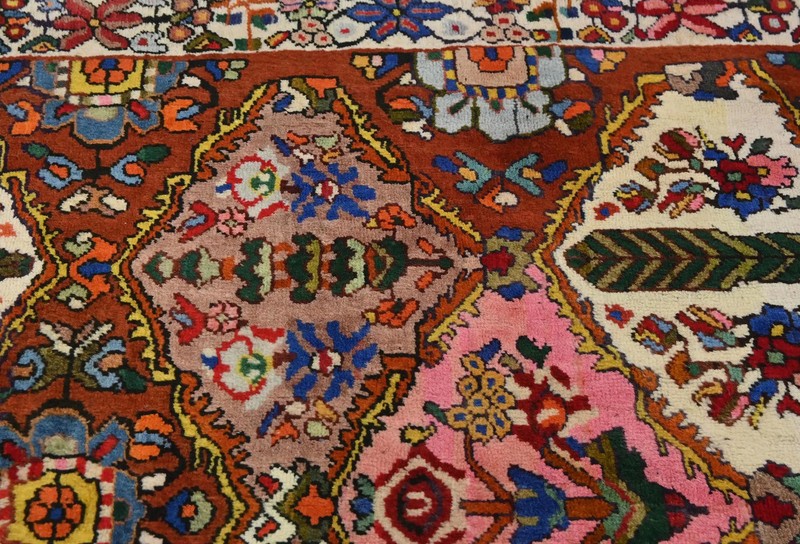 Small Entryway Vintage Floral Rusty Red Hand-Knotted Rug Bedroom Carpet 3X5 ft gallery