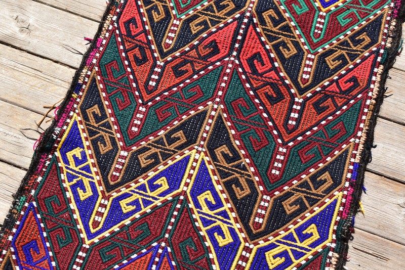 Turkish Kilim Rug 19''x43'' Hand Woven Sivas Mini Cicim Kilim 50x110cm Chair Rug gallery