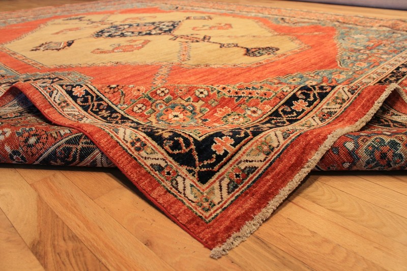 Hand-knotted Rug (Carpet) 8'9X11'9, Choeb Rang mint condition gallery