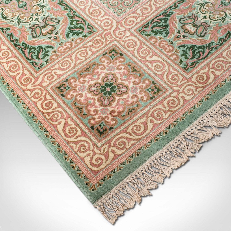Very Large 16 Foot Vintage Keshan Rug, Room Sized, Decorative, Carpet gallery