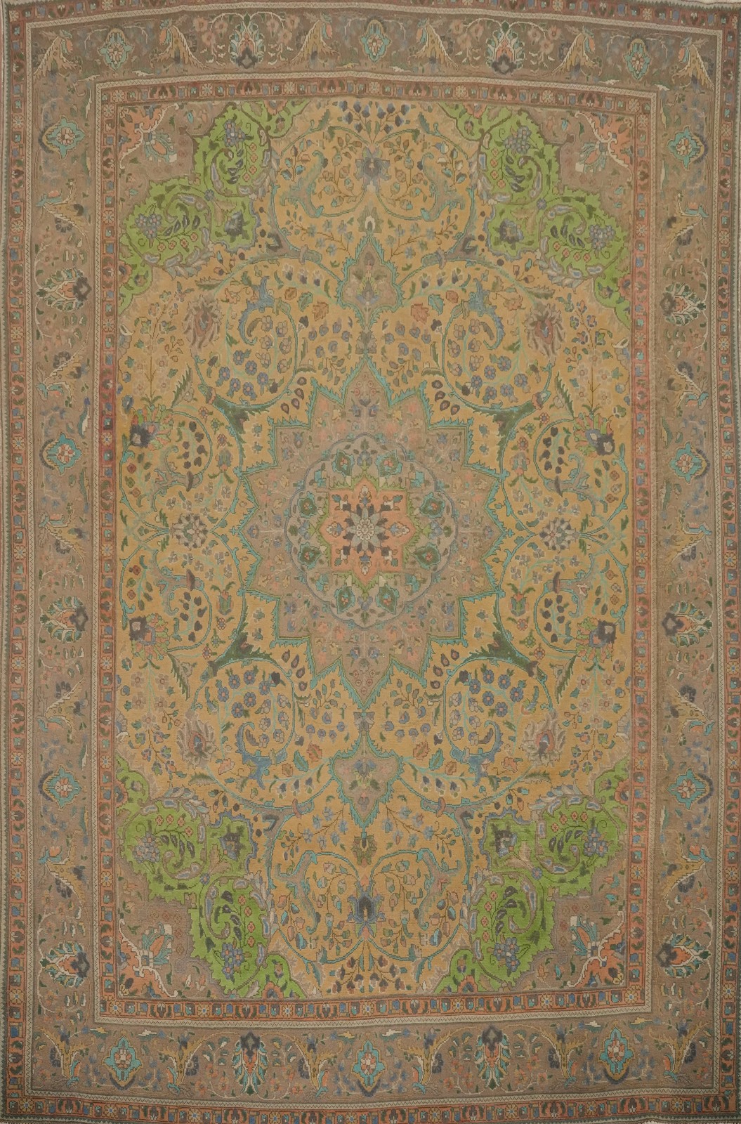 Vintage Traditional Floral Wool Area Rug 10x13 ft Hand-knotted for Living Room gallery