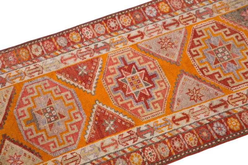 60+ Year Old One-of-a-Kind Kurdish Herki Runner 91x327 cm / 3x10.7 ft gallery