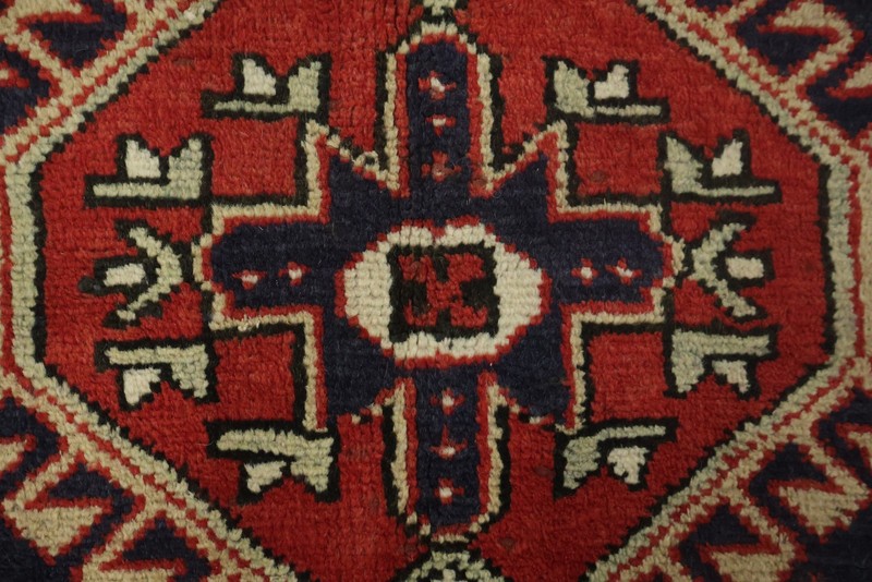 Cultural Elegance: 10 ft Runner Rug 3x10 Wool Hand-made Geometric Hallway Carpet gallery