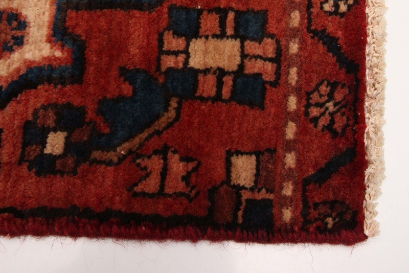 Vintage 3'8" x 7'7" Traditional Hand Knotted Vegetable Dye Wool Area Rug gallery