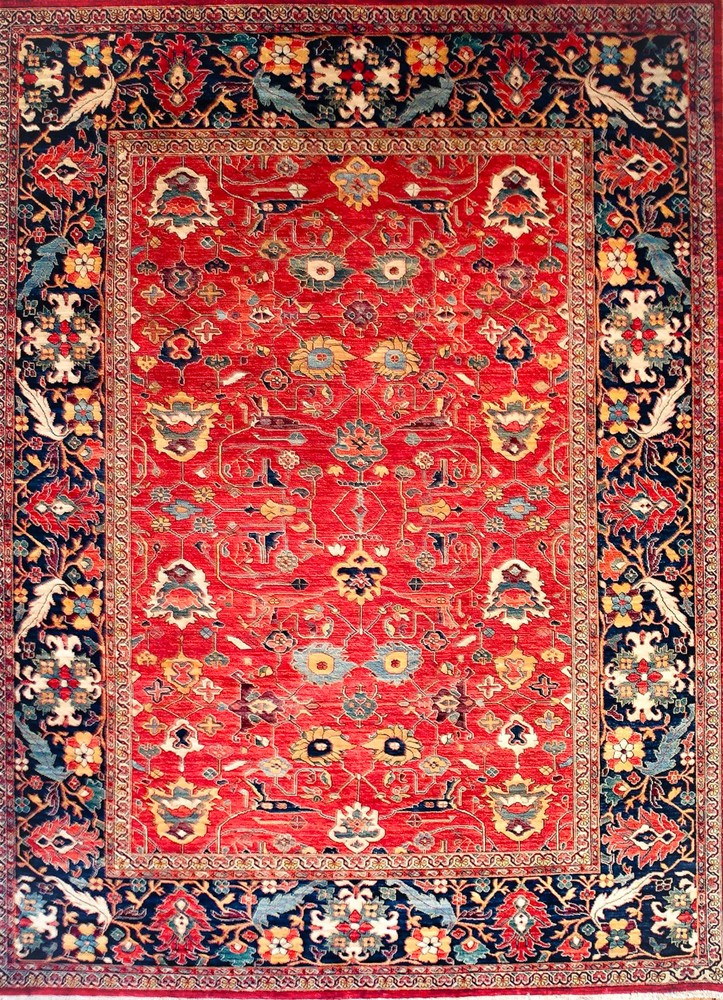 Hand-knotted Rug (Carpet) 8'7X11'7, Ariana mint condition