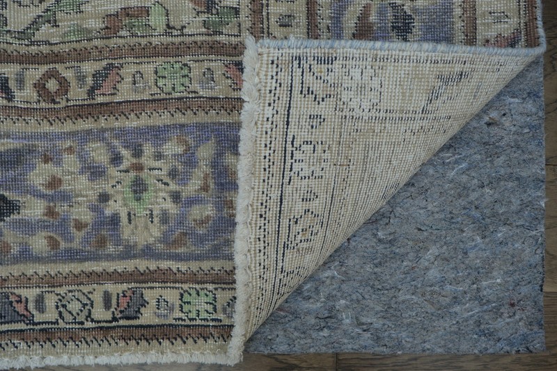 Light Blue Medallion Area Rug 10x12 Ft Hand-Knotted Over-Dyed Wool Carpet gallery