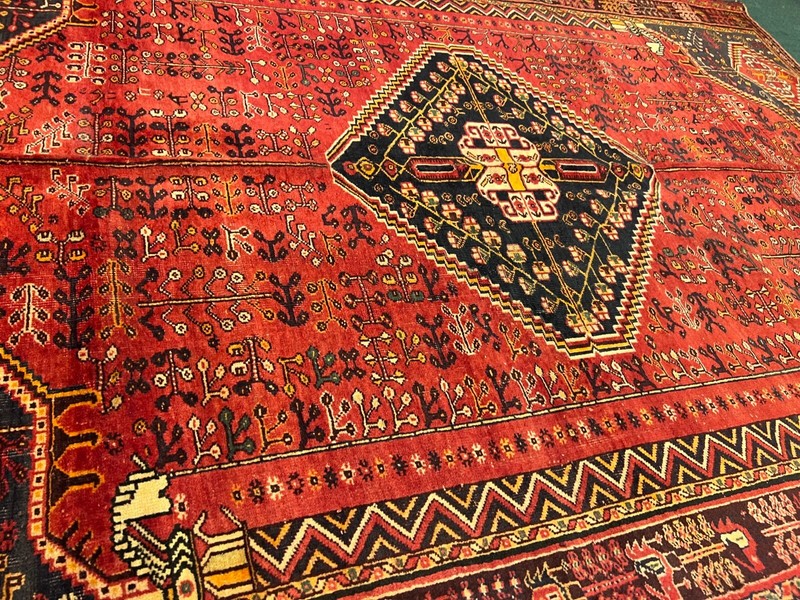 5 X 8 FT COLLECTORS' ITEM Vintage Natural Vegetable Dye Floral Kazak Carpet gallery