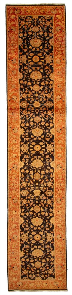2'8" x 13'7" Vintage Hand-knotted Runner Rug Traditional Oriental Wool Carpet