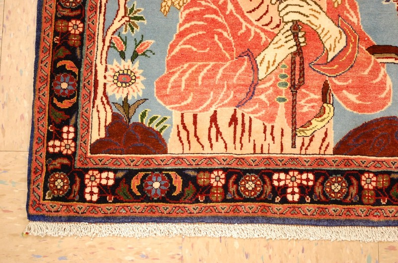 NATURAL WOOL Old Oriental Rugs,Hand Woven,knotted size Approximately 2'3" × 2'9" gallery