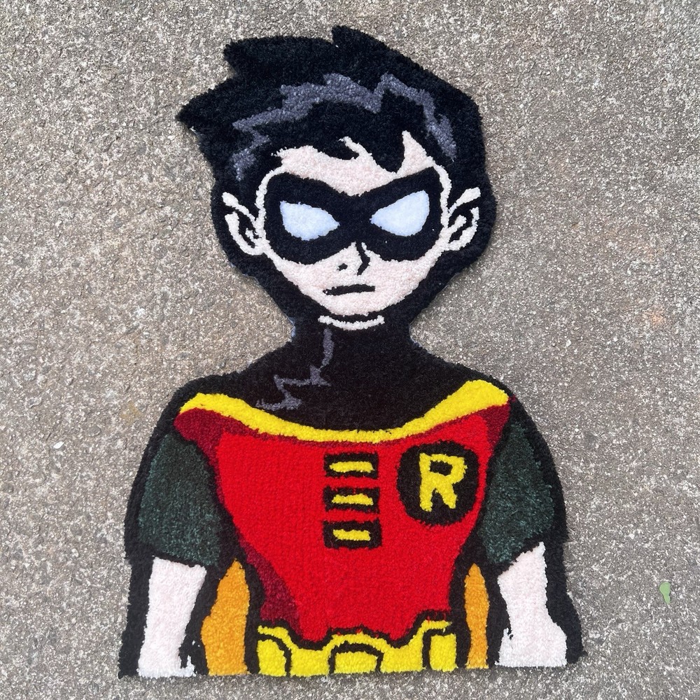 Batman Robin Turfted Rug Size 22x16 Inches Non-Slip DC Comics