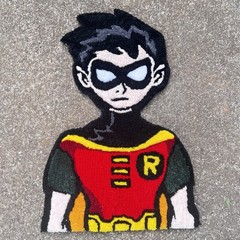 Batman Robin Turfted Rug Size 22×16 Inches Non-Slip DC Comics