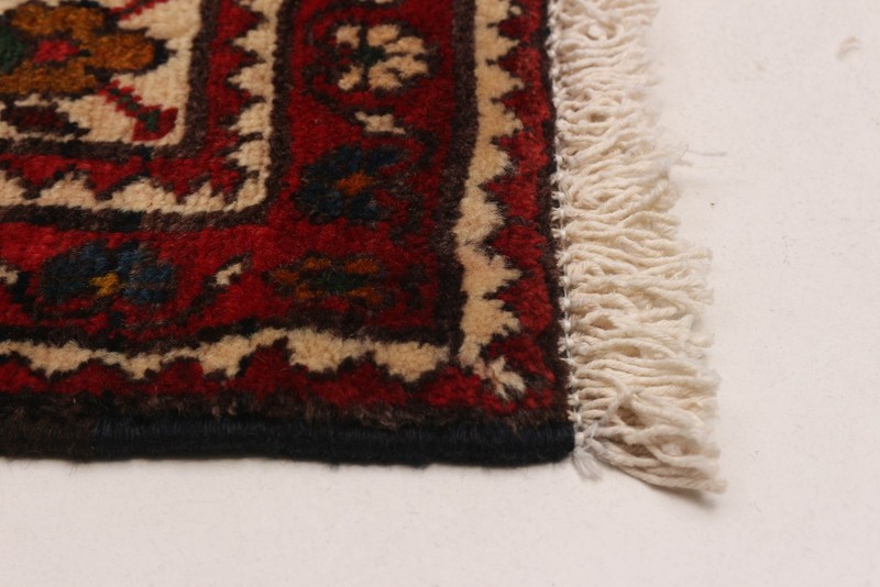 3'5" x 10'2" Vintage Hand-knotted Runner Rug Traditional Oriental Wool Carpet gallery