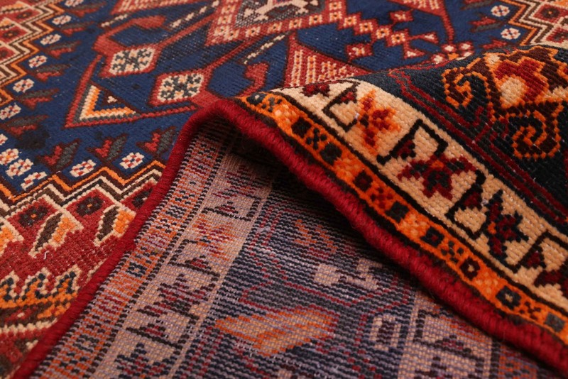 Vintage Geometric Area Rug 5'3" x 9'10" Traditional Hand-Knotted Wool Carpet gallery