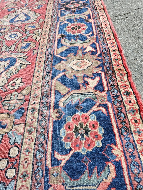 10.4 x 16.9 VEG DYE ANTIQUE SERAPI QUALITY CAUCASIAN VINTAGE HERIZ USHAK gallery
