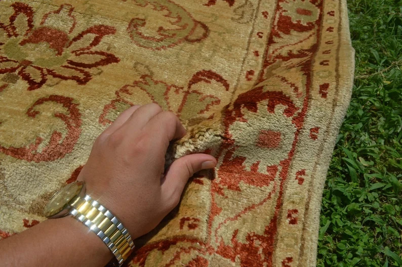 80 X 300 CM Stunning Natural Vegetable Dye Oushak Turkoman Hallway Runner gallery