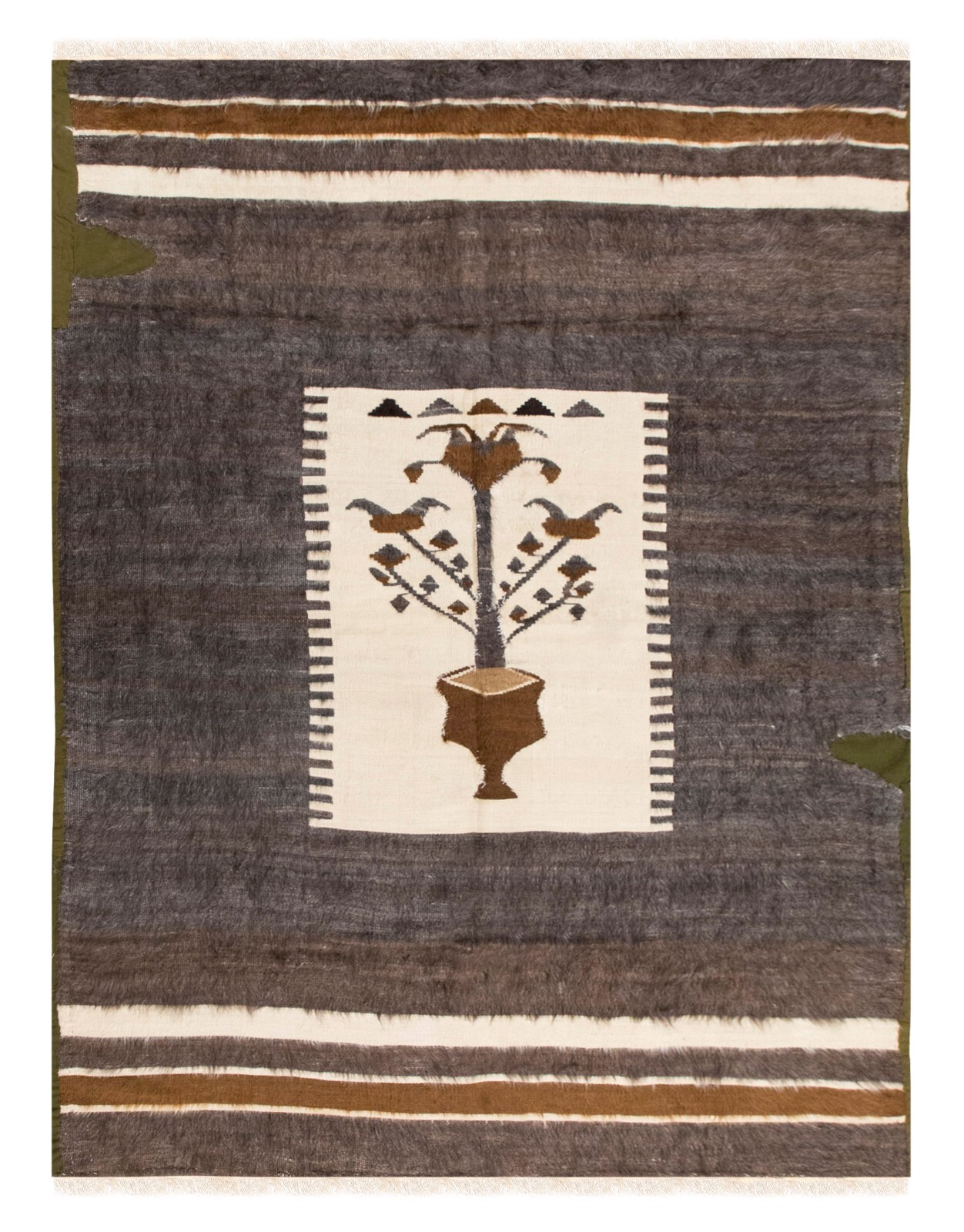 5x7, 4'9 x 6'6 ft, Siirt Blanket Kilim Rug, Siirt Blanket,Turkish Blanket Rug gallery