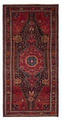 Vintage Hand-Knotted Area Rug 4’4″ x 8’11” Traditional Oriental Wool Carpet