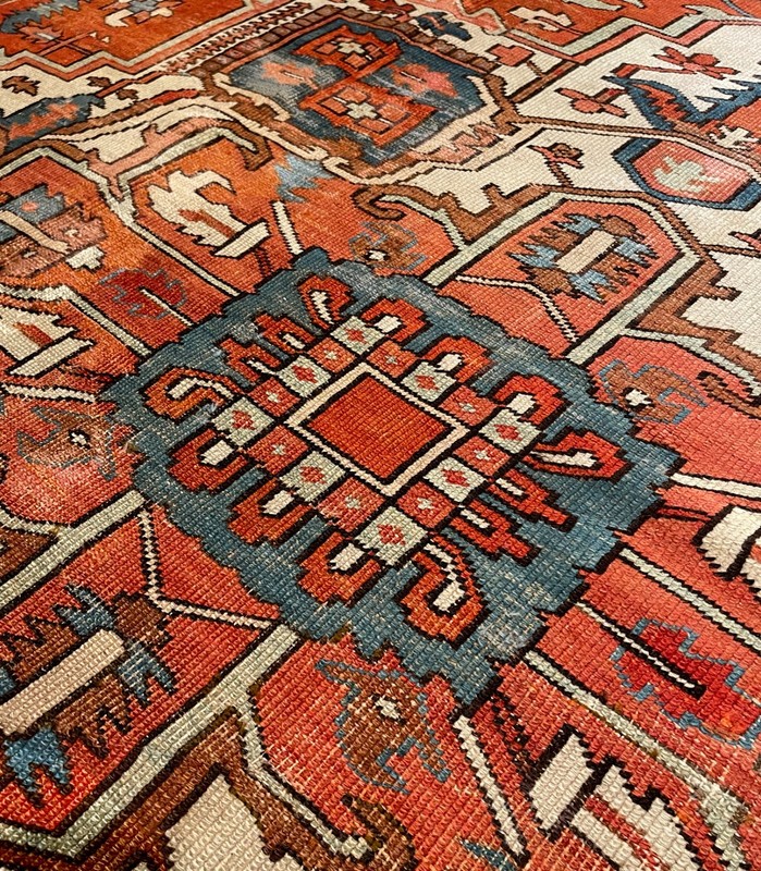 Large circa 1890 Serapi rug,10.5x 15.8 hand made, 100% wool, very good condition gallery