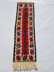 Fine Vintage Traditional Hand Made Oriental Wool Multicolor Kilim Rug 98x32cm