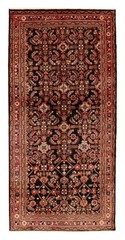 Vintage Hand-Knotted Area Rug 4’8″ x 9’6″ Traditional Oriental Wool Carpet