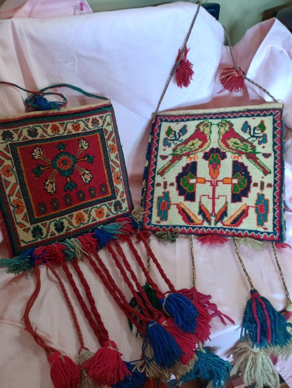 13" x 36" Handmade Middle Eastern Wool Bag Set gallery