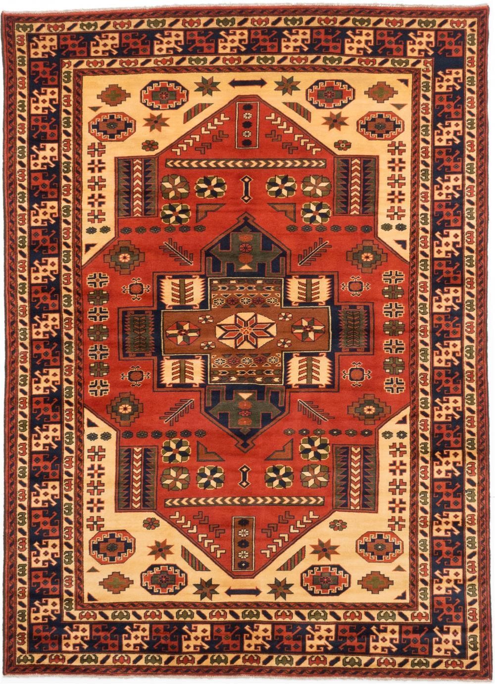Traditional Vintage Hand-Knotted Area Rug 6'11" x 9'5" Oriental Wool Carpet gallery