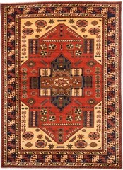 Traditional Vintage Hand-Knotted Area Rug 6’11” x 9’5″ Oriental Wool Carpet