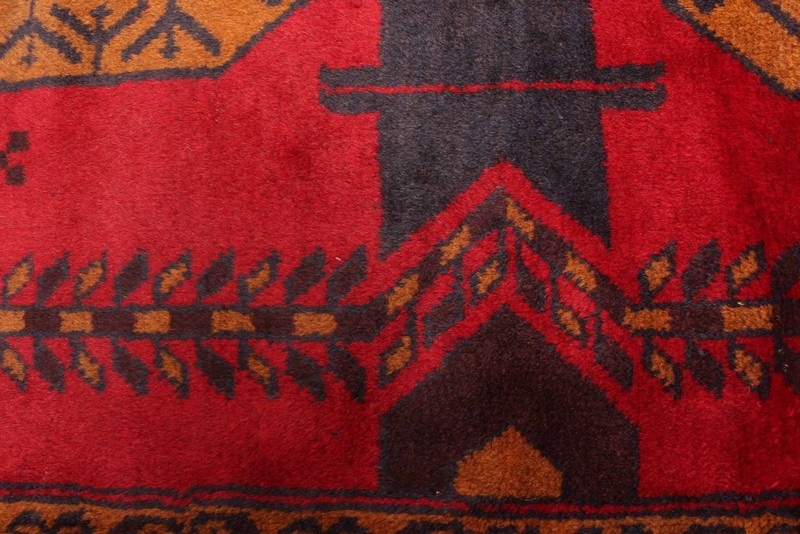 Vintage 3'10" x 6'5" Traditional Hand Knotted Vegetable Dye Wool Area Rug gallery