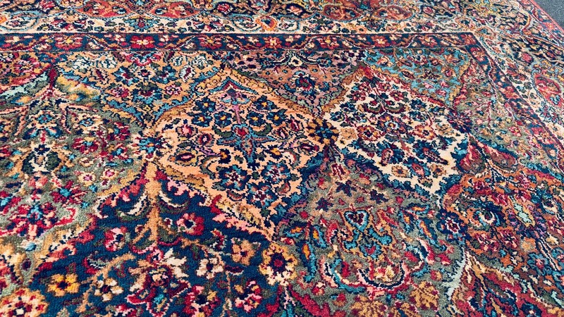 Beautiful Antique American Karastan Kirman Rug 9x12FT gallery