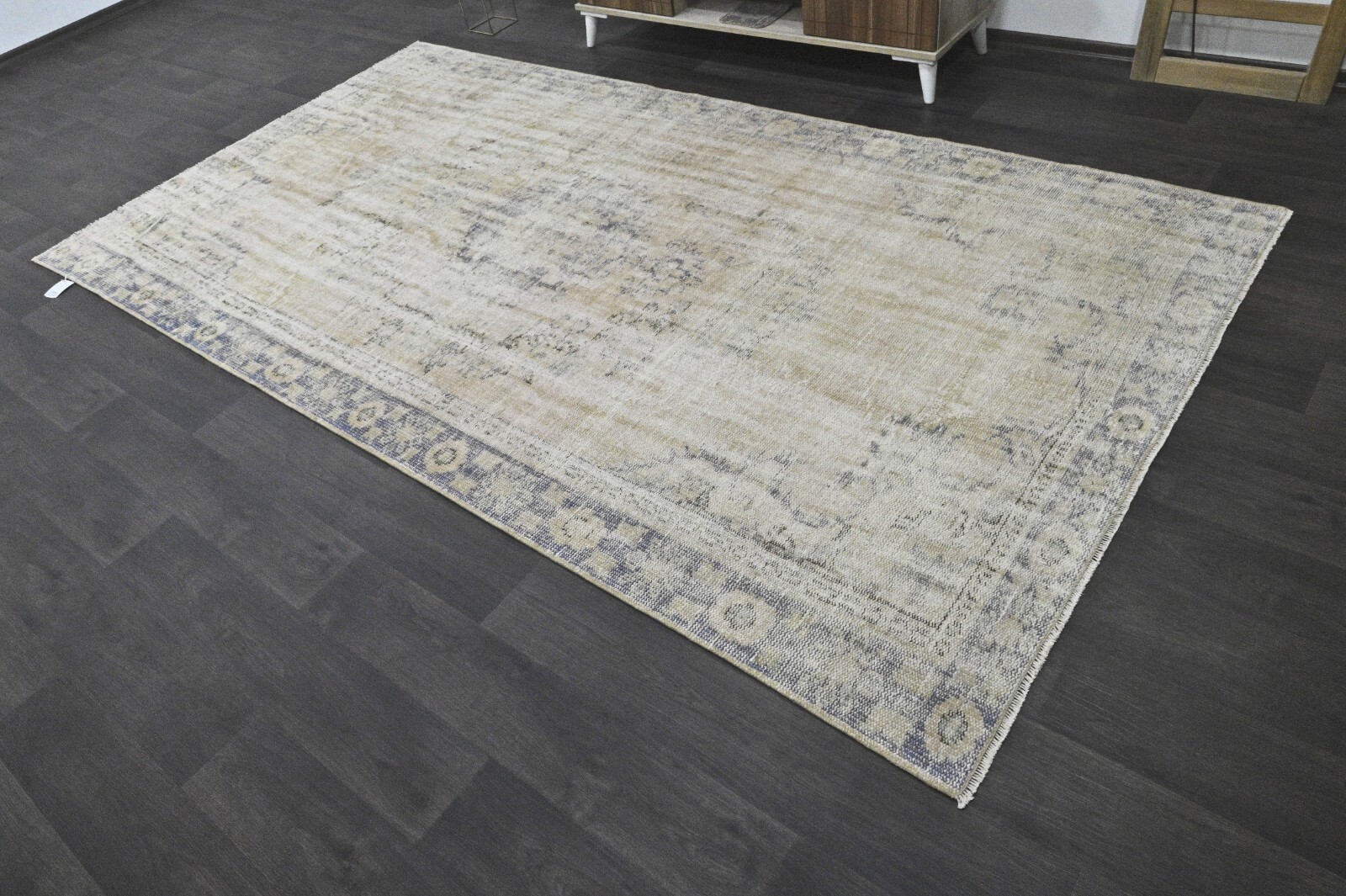 Oushak 5x10,Turkish Rug,vintage,anatolian,BEIGE,kilim,Bohemian,handmade,wool gallery
