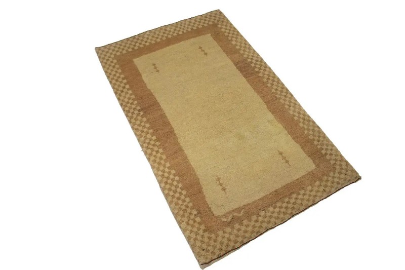 HandmadeTribal Bordered Oriental Rug 3x4 Ft Entryway Accent Carpet Home Decor gallery