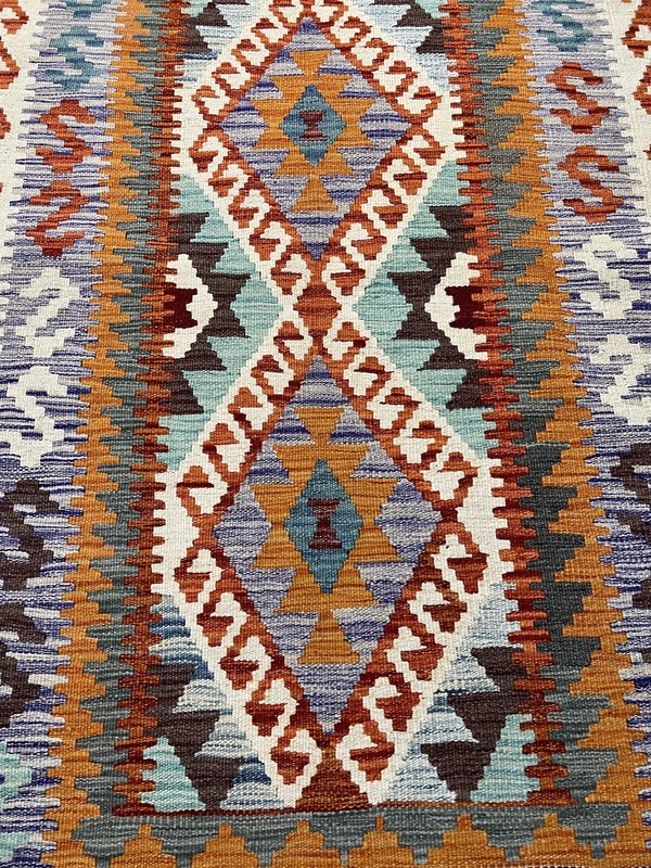 Vintage Kilim Traditional Hand Made Oriental Wool Kilim 5ftx3.2ft 159cmx102cm gallery
