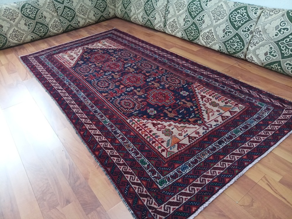 Antique Heriz Runner Rug Floral Oriental Rug Hand Knotted Persean Carpet Old Rug
