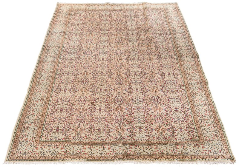 Vintage Hand-Knotted Area Rug 6'7" x 9'2" Traditional Wool Carpet gallery