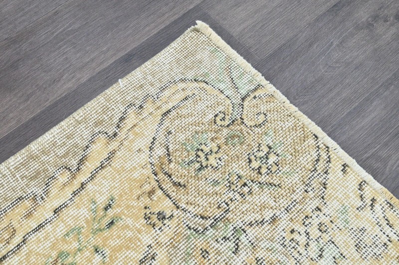 Oushak Turkish Vintage Rug 5x8 Kilim Rug Anatolian Handmade Boho Decor BROWN gallery