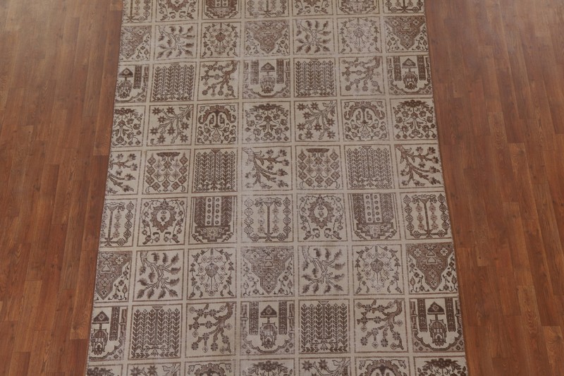 Garden Design Handmade Rug 6x10 Ft Oriental Carpet Traditional Distressed Rug gallery