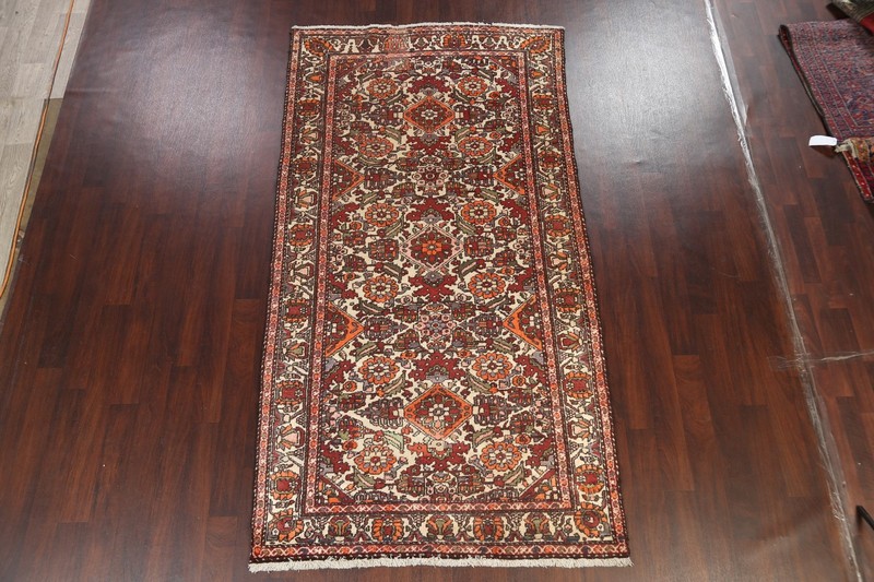 Antique Vegetable Dye Area Rug 5x10 Hand-knotted Wool Geometric Traditional gallery