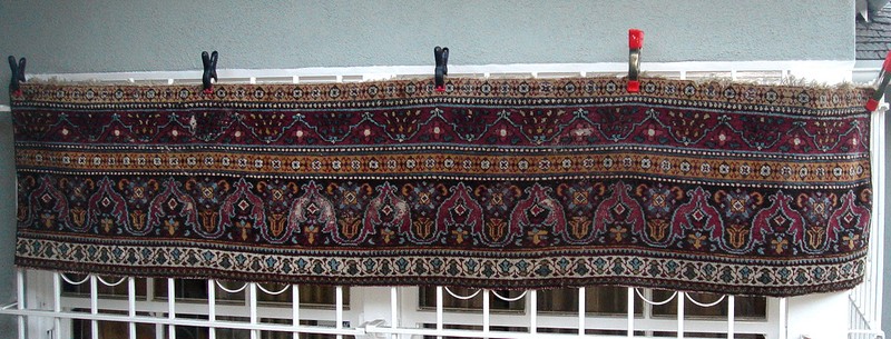 A 19th Century Agra Border Rug Fragment gallery