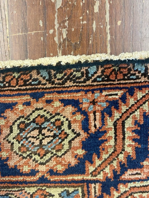 Antique Hand Knotted Per’sian Heriz 9”x11”6” Wool Area Oriental Rug gallery