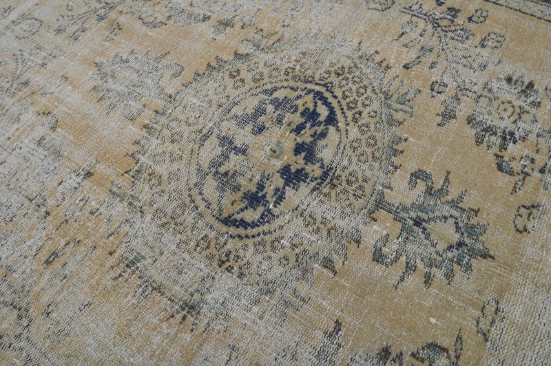 Oushak Turkish Vintage Rug 6x10 Kilim Rug Anatolian Handmade Boho Decor BEIGE gallery