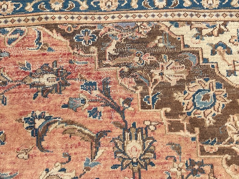 7' X 10' Vintage Distressed Per'sian Handmade Wool Rug gallery