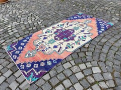 Area rug, Turkish rug, Vintage rug, Handmade rug, Wool rug Carpet | 3,4 x 7,1 ft