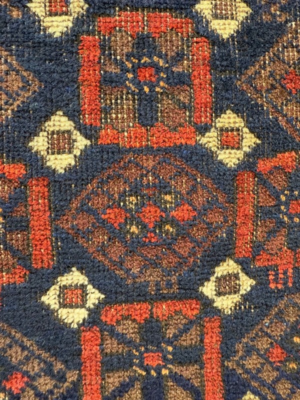 Vintage Beautiful Hand Knotted Distressed Worn Oriental Wool Rug 148x86 Cm gallery